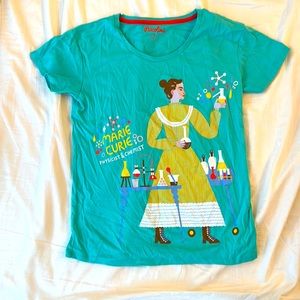 Piccolina Women’s T-Shirt Marie Curie NWOT - Size Medium